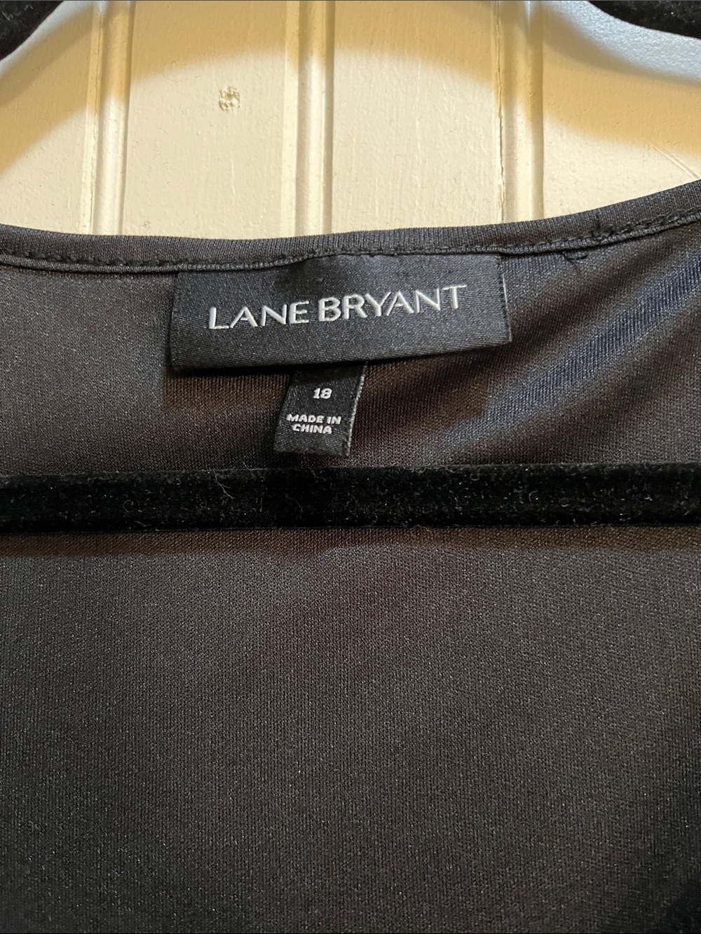 Lane Bryant Black Embroidered Mesh Tunic - Picture 2 of 3